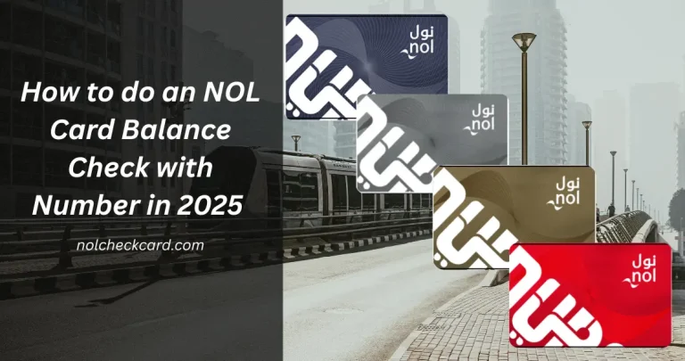 NOL card balance check with number